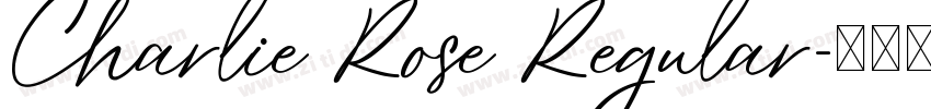 Charlie Rose Regular字体转换